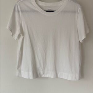 Market & Spruce White Short Sleeve Tee